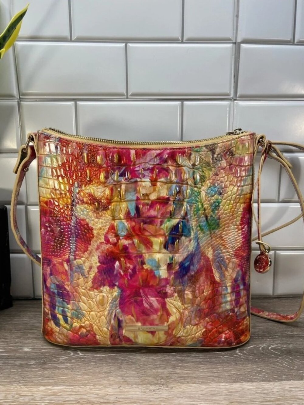 Brahmin Floral Watercolor Crossbody